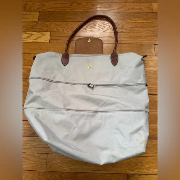 Longchamp le Pliage Expandable Tote -pebble - Picture 2 of 16